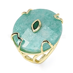 Bagues de manchette en amazonite naturelle&nbsp;GG-CBA5FCC-02G-06
