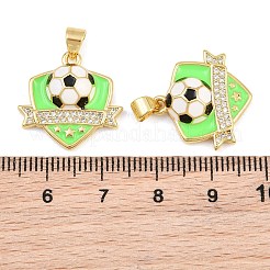 Pendentifs en laiton zircon cubique transparent&nbsp;CU-CBA765C-04B-G