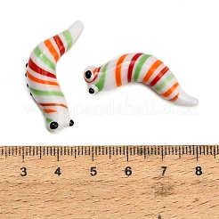 Figuritas de gusanos hechas a mano con vidrio soplado&nbsp;LA-CBA77D3-01B