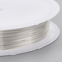 Fil de bijoux en cuivre rond&nbsp;CWIR-Q006-0.2mm-S