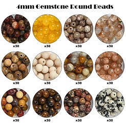 DIY-Kits zur Herstellung von Stretch-Armbändern aus runden Perlen aus natürlichem Edelstein&nbsp;DIY-YW0011-52