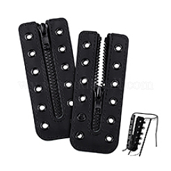 Schnürschuh-Reißverschlusseinsätze aus Rindsleder&nbsp;DIY-WH0671-073A