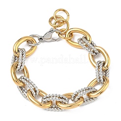 304 Edelstahl-Kabelkettenarmbänder für Damen&nbsp;BJEW-B158-03GP