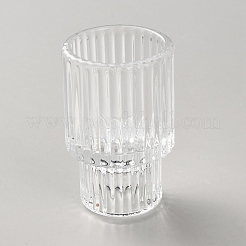 Doppelseitiger Kerzenständer aus Glas&nbsp;AJEW-WH0596-189B