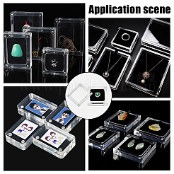 Acryl-Verpackungsboxen für lose Diamanten mit Magnet&nbsp;CON-WH0105-14B