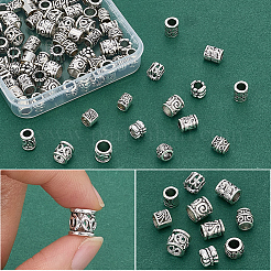 100 Uds. Cuentas de aleación de zinc estilo tibetano de 10 estilos&nbsp;FIND-SP0005-91