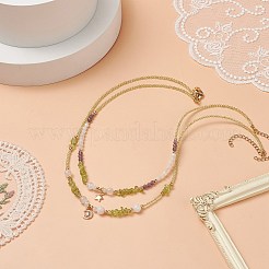 Stern- und Mondanhänger-Halsketten-Sets für Frauen&nbsp;NJEW-JN04128