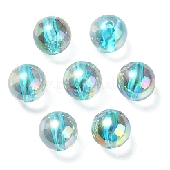 Placcatura uv perline acriliche iridescenti arcobaleno trasparenti&nbsp;OACR-F004-01F