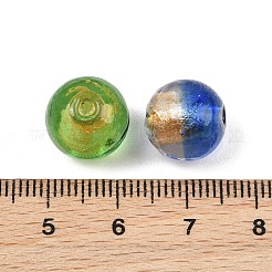Perline sfumate realizzate a mano con tecnica lampwork a lamina&nbsp;LA-CBAFE51-02