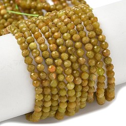 Fili di perle di opale verde giallo naturale&nbsp;G-D306-A06-2mm