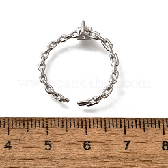 925 bague ouverte en argent sterling avec pavé de zircones cubiques&nbsp;RJEW-R016-01P-01