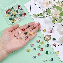 60pcs 10 Farben Glasanhänger&nbsp;GLAA-GO0001-22