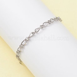 Figaro-Kettenarmbänder aus 304er Edelstahl für Damen&nbsp;BJEW-JB12772