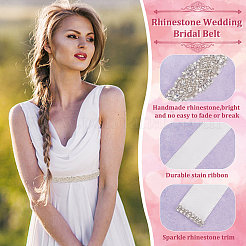 3 cintura da sposa con strass di cristallo in 3 stili&nbsp;AJEW-CP0001-67