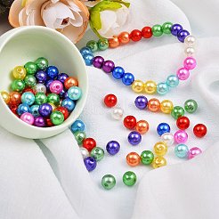 840pcs 12 Farben nachgemachte Perlenacrylperlen&nbsp;sgOACR-SZ0001-14