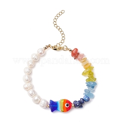 Bracelets en perles de jade olive naturel&nbsp;BJEW-TA00634