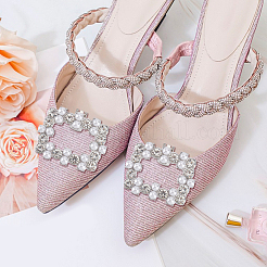 2 Stile Legierung Strass Schuhdekorationen&nbsp;FIND-GO0002-29