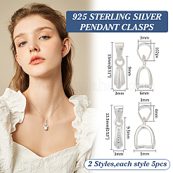 4 pz 2 stili 925 pendenti in argento sterling&nbsp;STER-ME0001-30