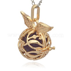 Pendentifs de cage en laiton doré&nbsp;KK-J213-08G