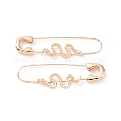 Spilla da balia in lega con orecchini a cerchio serpente per le donne&nbsp;EJEW-E176-01KCG