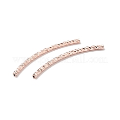 Perline a tubo curvo in ottone placcato a cremagliera&nbsp;KK-WH0061-02E-RG