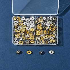 120 stücke 2 farben messing strass abstandshalter perlen&nbsp;RB-FS0001-05C