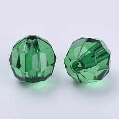 Perles en acrylique transparente&nbsp;TACR-Q257-10mm-V17