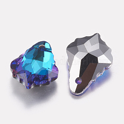 Facettierten Glas Strass Charms&nbsp;RGLA-F052-001BB