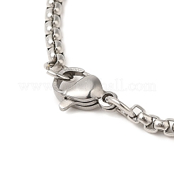 Colliers avec pendentif croix de poisson Jésus en acier inoxydable 201&nbsp;LS-NJEW-Q002-06P
