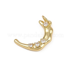 Pendentifs avec zircon cubiques à micro-pavés en laiton&nbsp;KK-Z120-07G-02