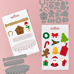 Pochoirs de Matrice de découpe de découpe en acier au carbone thème noël&nbsp;DIY-WH0309-1206