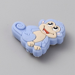 Perline in silicone ecologico per uso alimentare a forma di scimmia&nbsp;SIL-WH0019-27F