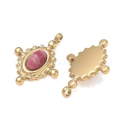 Pendentifs à facettes en rhodonite naturelle&nbsp;GG-CBA50CD-07G-02