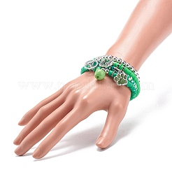 Handgefertigte Heishi-Stretch-Armband-Sets aus Fimo&nbsp;BJEW-JB08767