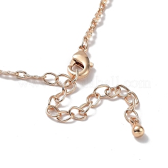 Colliers à pendentif en verre rond plat avec chaînes en laiton&nbsp;NJEW-A015-20KCG