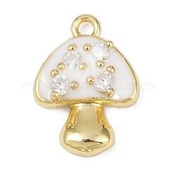 Pendentifs avec zircon cubiques à micro-pavés en laiton&nbsp;KK-R224-03G
