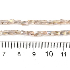 FilI di perline in vetro placcato&nbsp;GLAA-P068-AB03