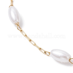 Bracelets à maillons ovales en perles de plastique&nbsp;BJEW-JB12603