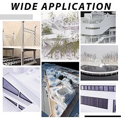 6 tubo cavo quadrato in plastica ABS e barre solide&nbsp;DIY-OC0011-71