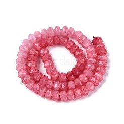 Colliers de perles en verre craquelé imitation jade&nbsp;X-GLAA-N068-01A-A12