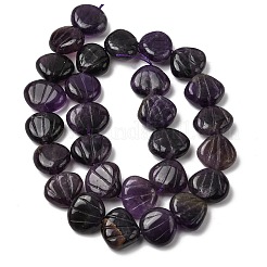 Stränge aus geschnitzten Amethystperlen&nbsp;G-H339-A07-01A