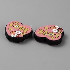 Perles focales en silicone de qualité alimentaire&nbsp;SIL-WH0001-66B