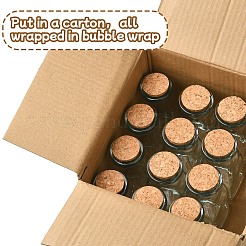 12 Stück 2 Stile Glasflasche&nbsp;CON-YW0001-63