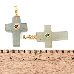 Pendentifs en aventurine vert naturel&nbsp;G-B180-01G-13