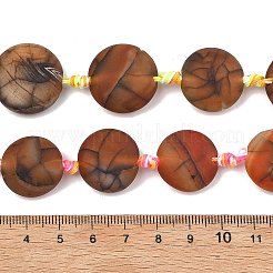 Cuentas crepitar ágata fuego natural hebras&nbsp;G-A306-A01-01