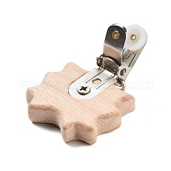 Attache tétine en bois de hêtre&nbsp;AJEW-M015-01D