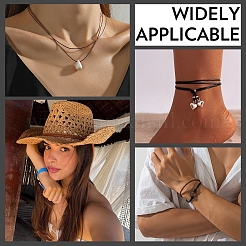 Kit fai da te per realizzare collane e braccialetti in cordoncino di pelle bovina&nbsp;DIY-CL0002-45