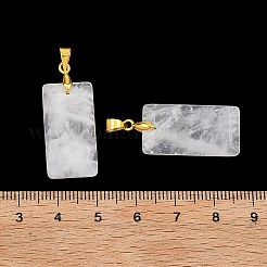 Anhänger aus natürlichem Quarzkristall mit Facettenschliff&nbsp;G-L623-03G-11