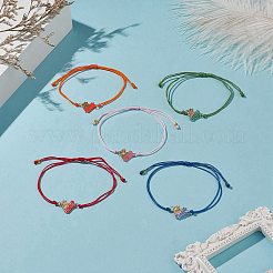 Braccialetti a forma di cuore con semi giapponesi fatti a mano&nbsp;BJEW-MZ00011