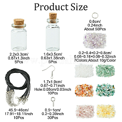 DIY-Set zur Herstellung einer Halskette aus gewachster Kordel&nbsp;DIY-YW0012-50